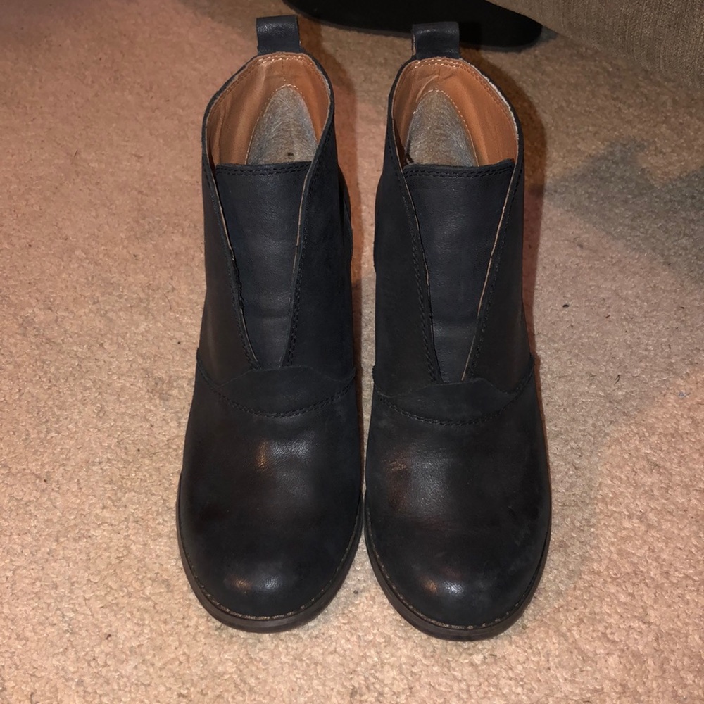 Lucky brand wedge booties
